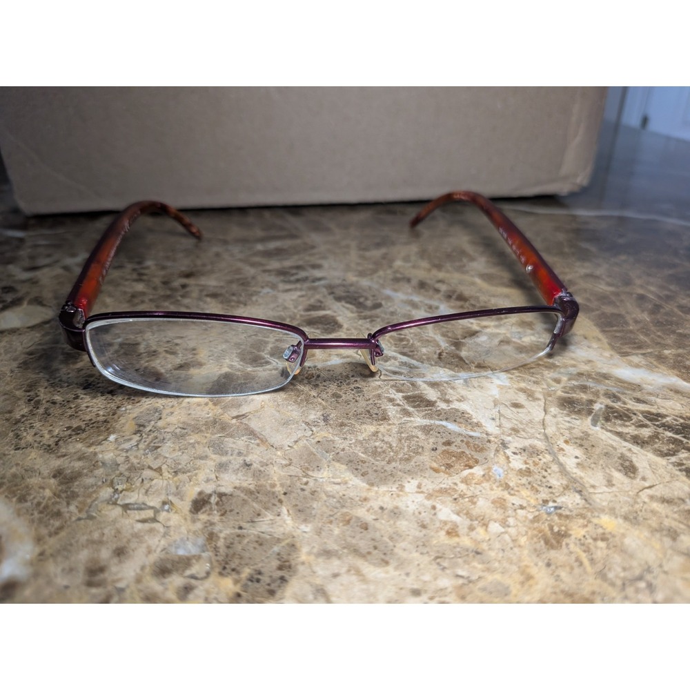 Dolce & Gabbana Eyeglasses DG 856 744 Burgundy Half Rim Frame Italy 49[]17 G39